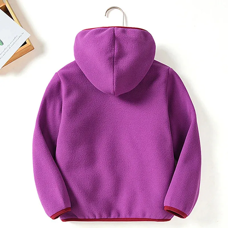 1-11 Years children's jacket Thicken girl coat polar fleece Zipper coat for girls jacket for girls Autumn Winter baby boy coat