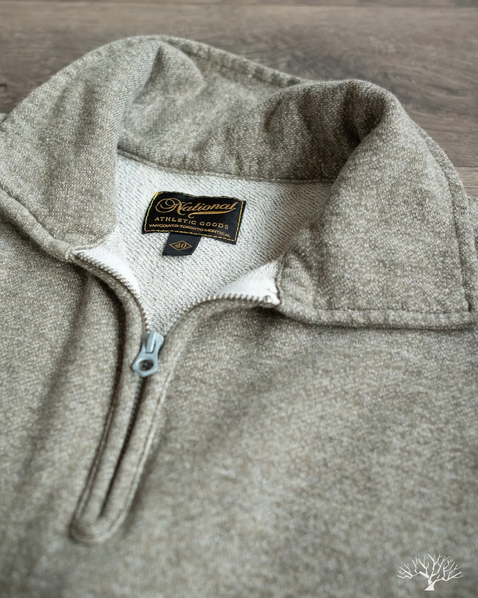 1/4 Zip Campus Pullover - Sage