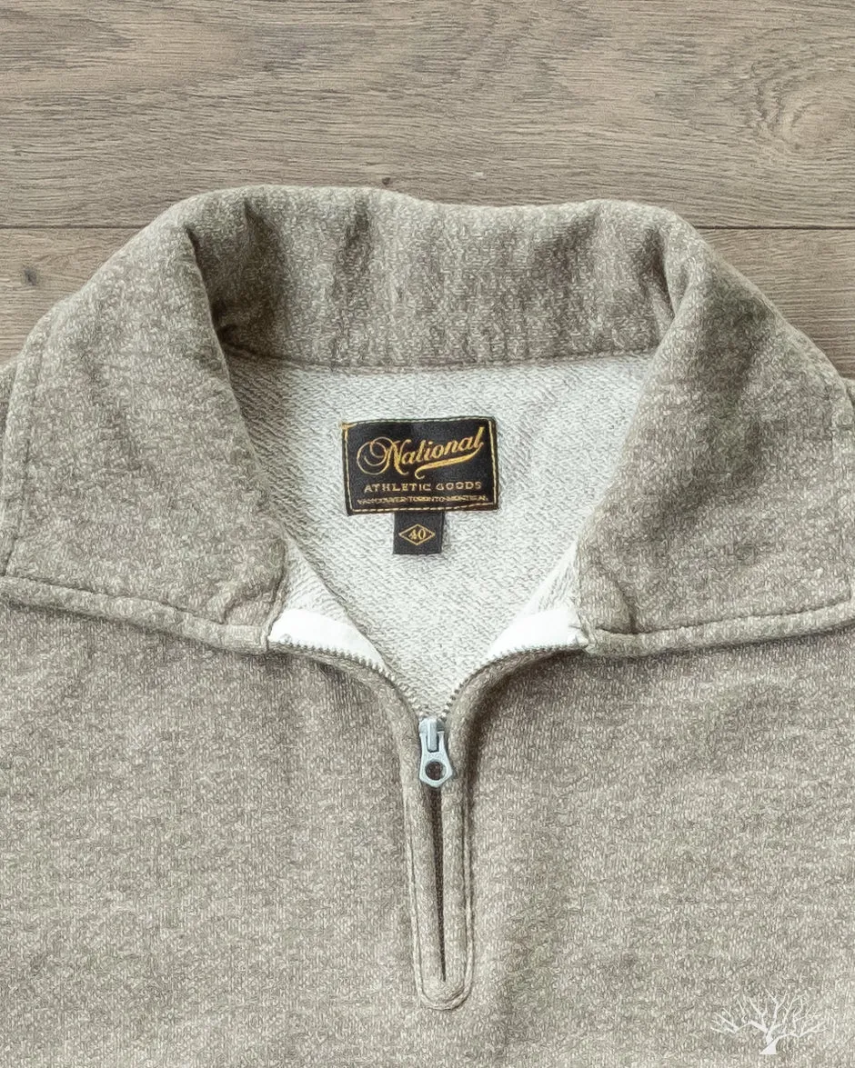 1/4 Zip Campus Pullover - Sage