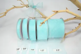 1.5in Sheer Aqua Ribbon | 25yds