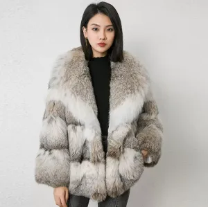 2024 new style than sable blue mink exquisite fur long hair elegant suit collar short plus cat younger