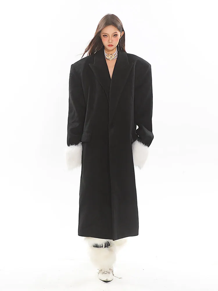 【24s Nov.】Classic Woolen Detachable Fur Coat