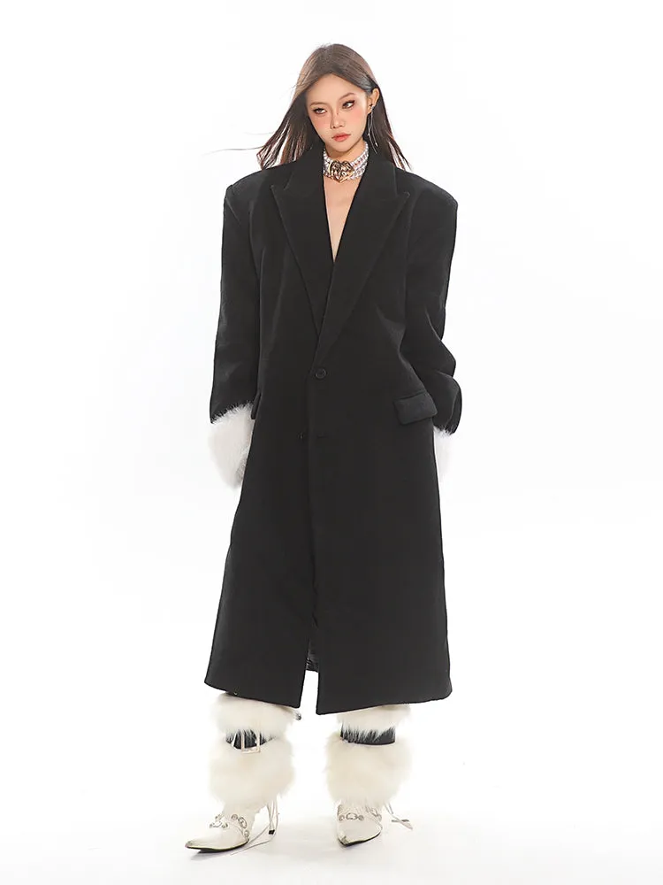 【24s Nov.】Classic Woolen Detachable Fur Coat