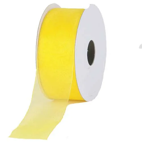 5/8" Sheer Daffodil Ribbon | 25yds