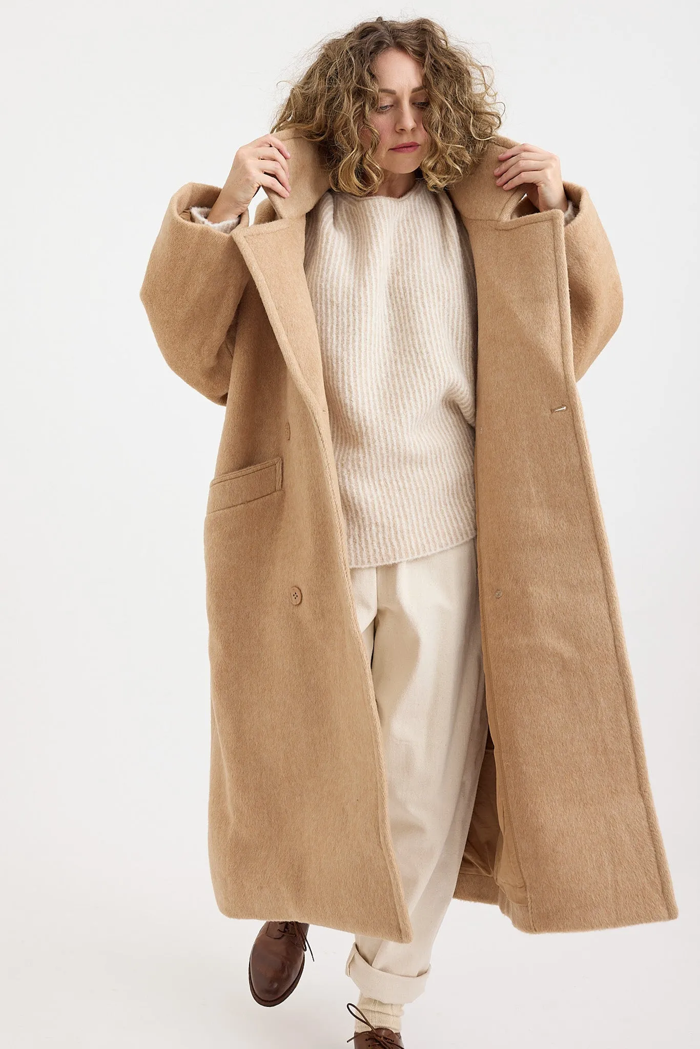 7115 by Szeki - Oversized Wool Coat