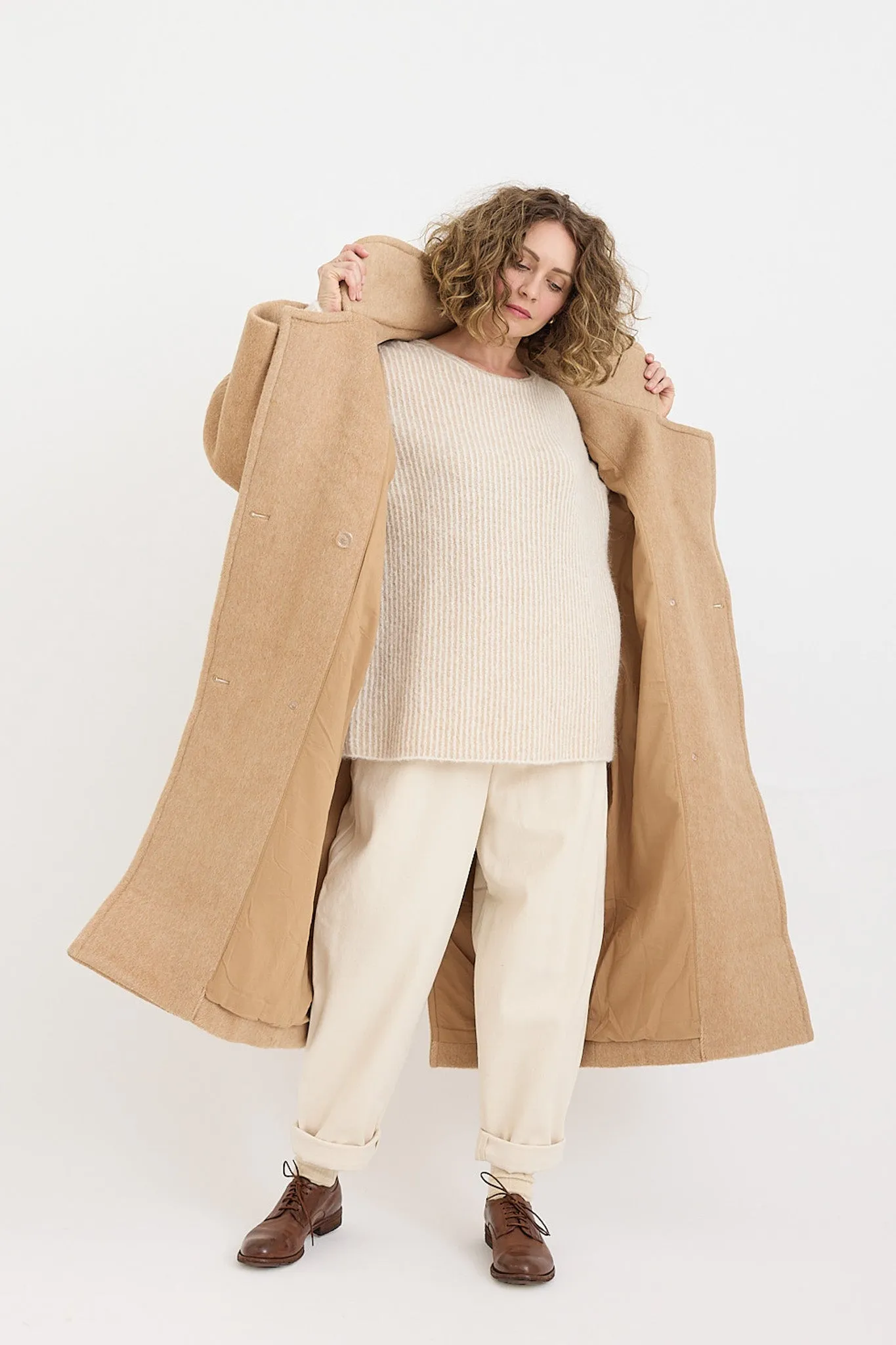 7115 by Szeki - Oversized Wool Coat