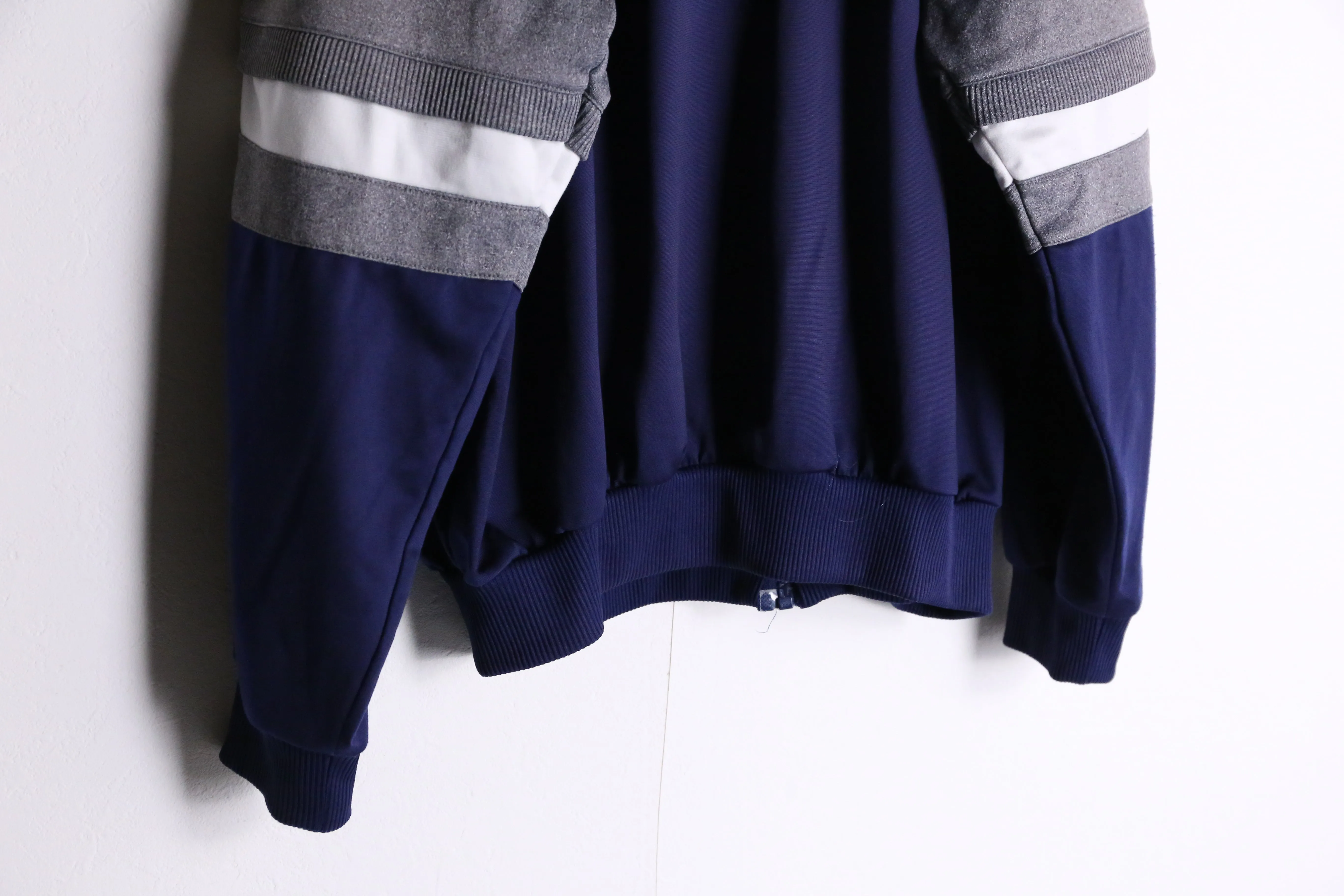 90‘s“adidas”navy× gray truck jacket