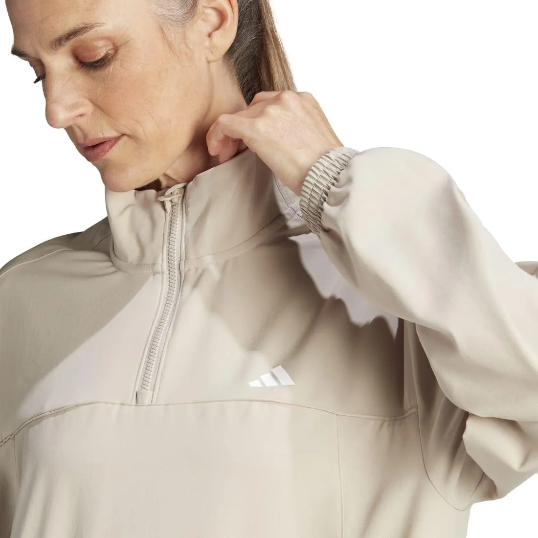 adidas Aeroready Train Essentials Woven 1/4 Zip Track Jacket - Women