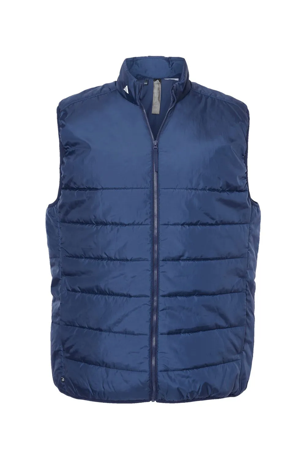 Adidas Mens Full Zip Puffer Vest - Team Navy Blue