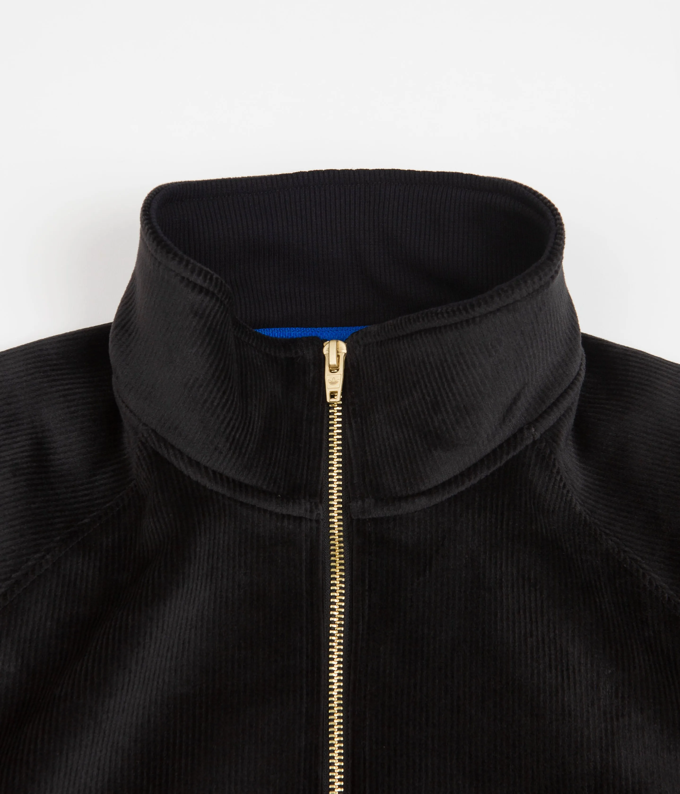 Adidas TJ Velour Jacket - Black / Bluebird / Gold