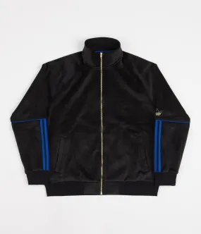 Adidas TJ Velour Jacket - Black / Bluebird / Gold