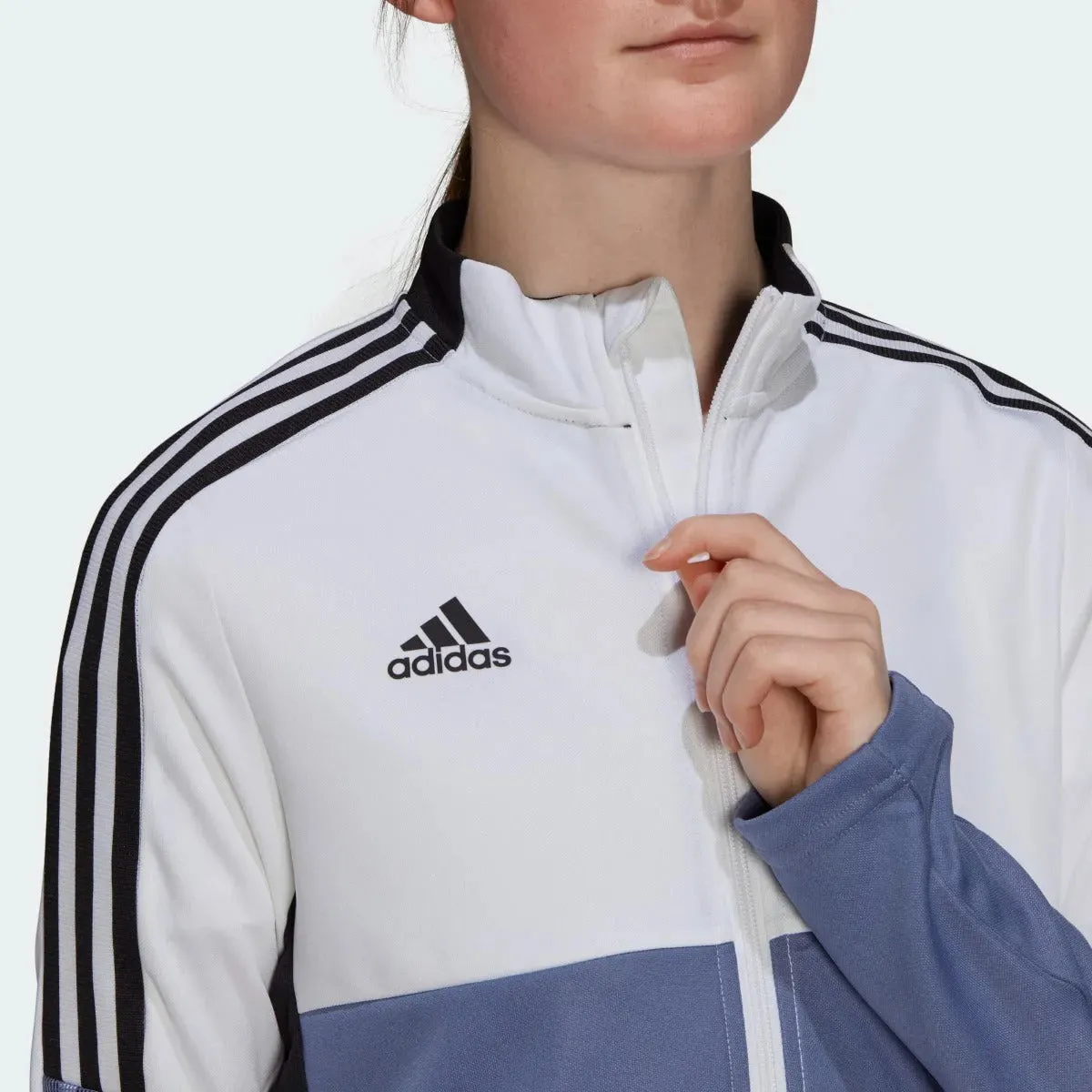 Adidas Women Tiro Track Jacket - White-Orbit Violet