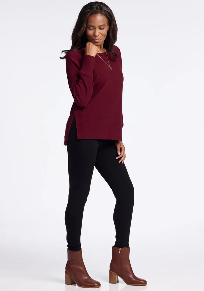 Ainsley Sweater • Final Sale Deals! - Cranberry Melange