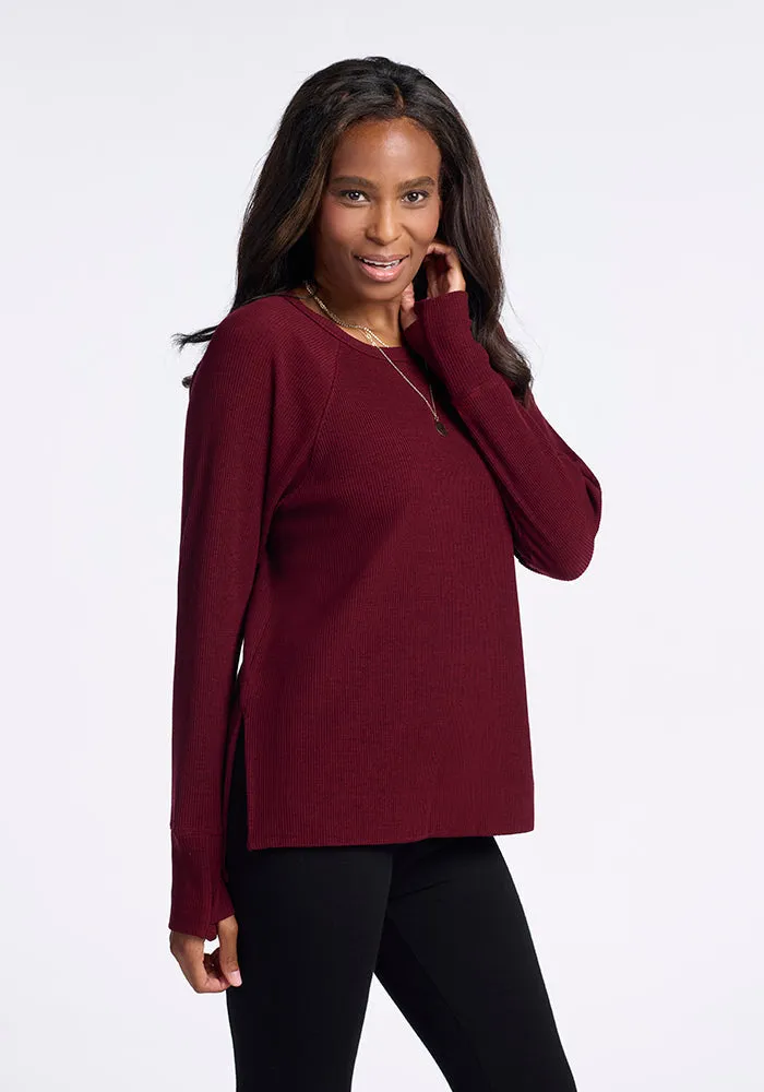 Ainsley Sweater • Final Sale Deals! - Cranberry Melange