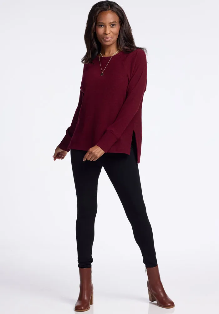 Ainsley Sweater • Final Sale Deals! - Cranberry Melange