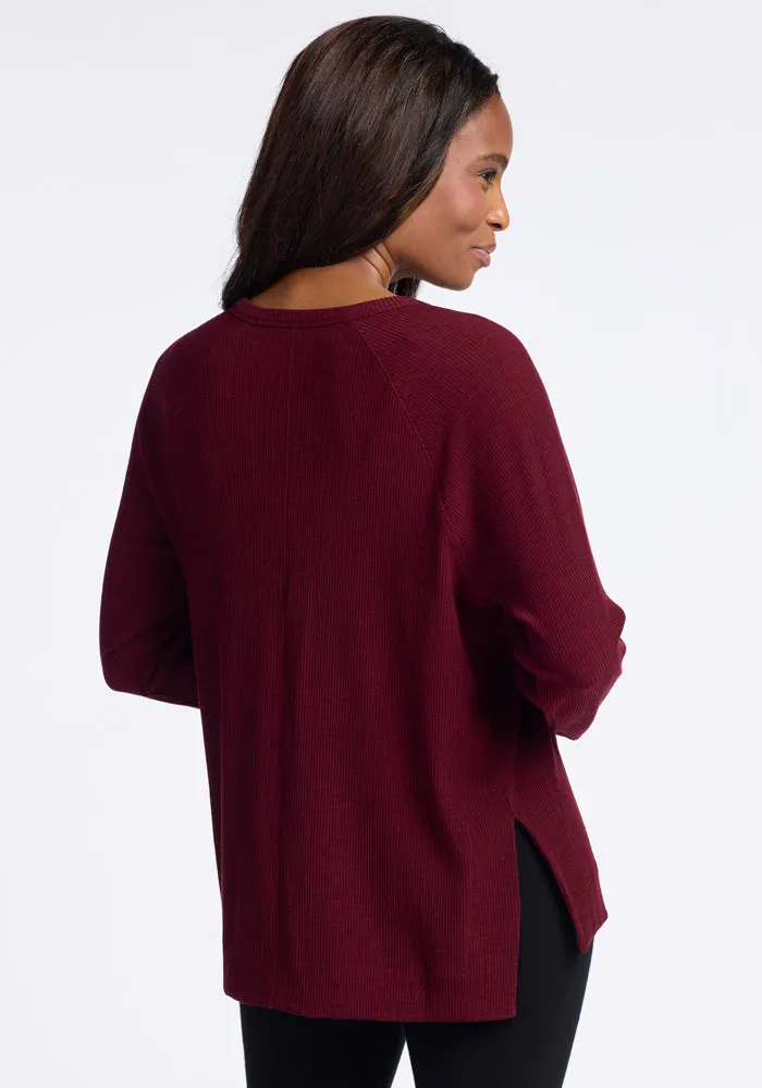 Ainsley Sweater • Final Sale Deals! - Cranberry Melange