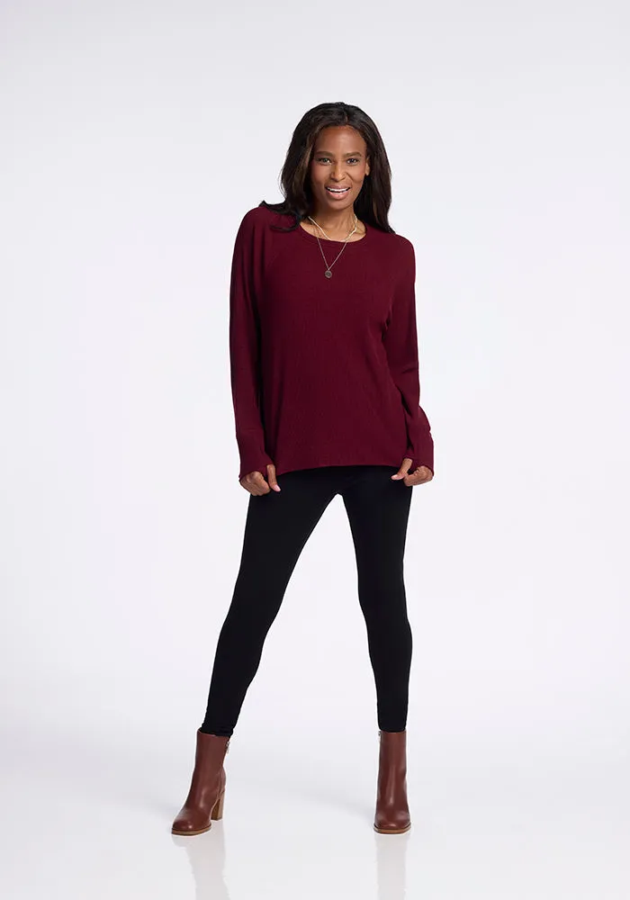 Ainsley Sweater • Final Sale Deals! - Cranberry Melange