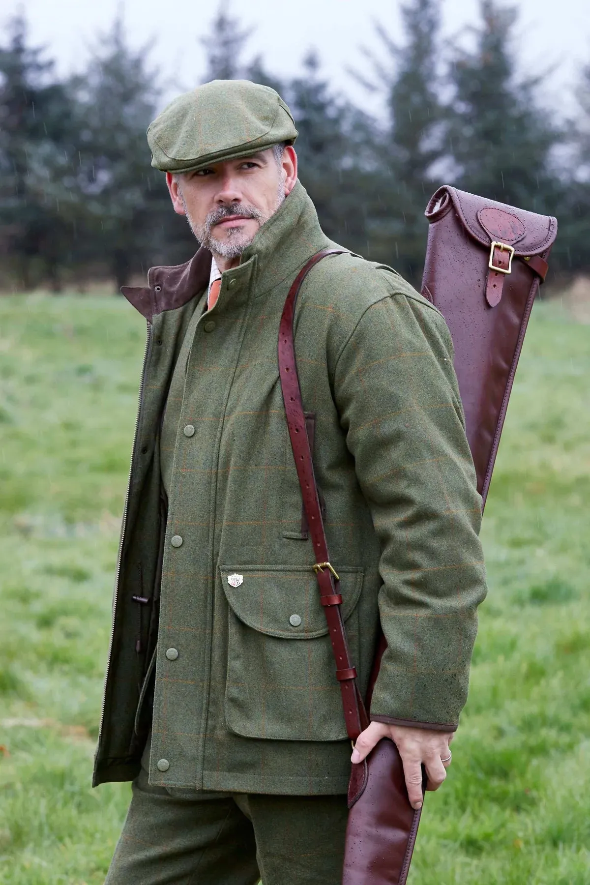 ALAN PAINE Combrook Mens Shooting Field Coat - Maple