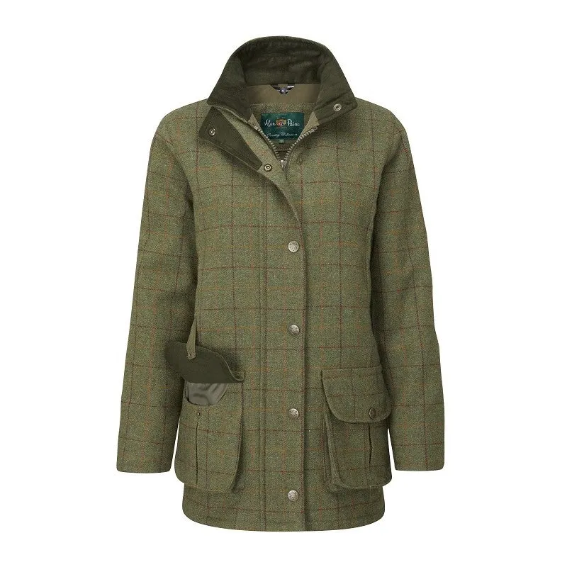 Alan Paine Rutland Ladies Tweed Coat - Pine