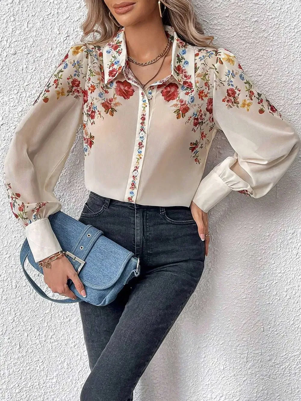 Anna Floral Long Sleeve Top