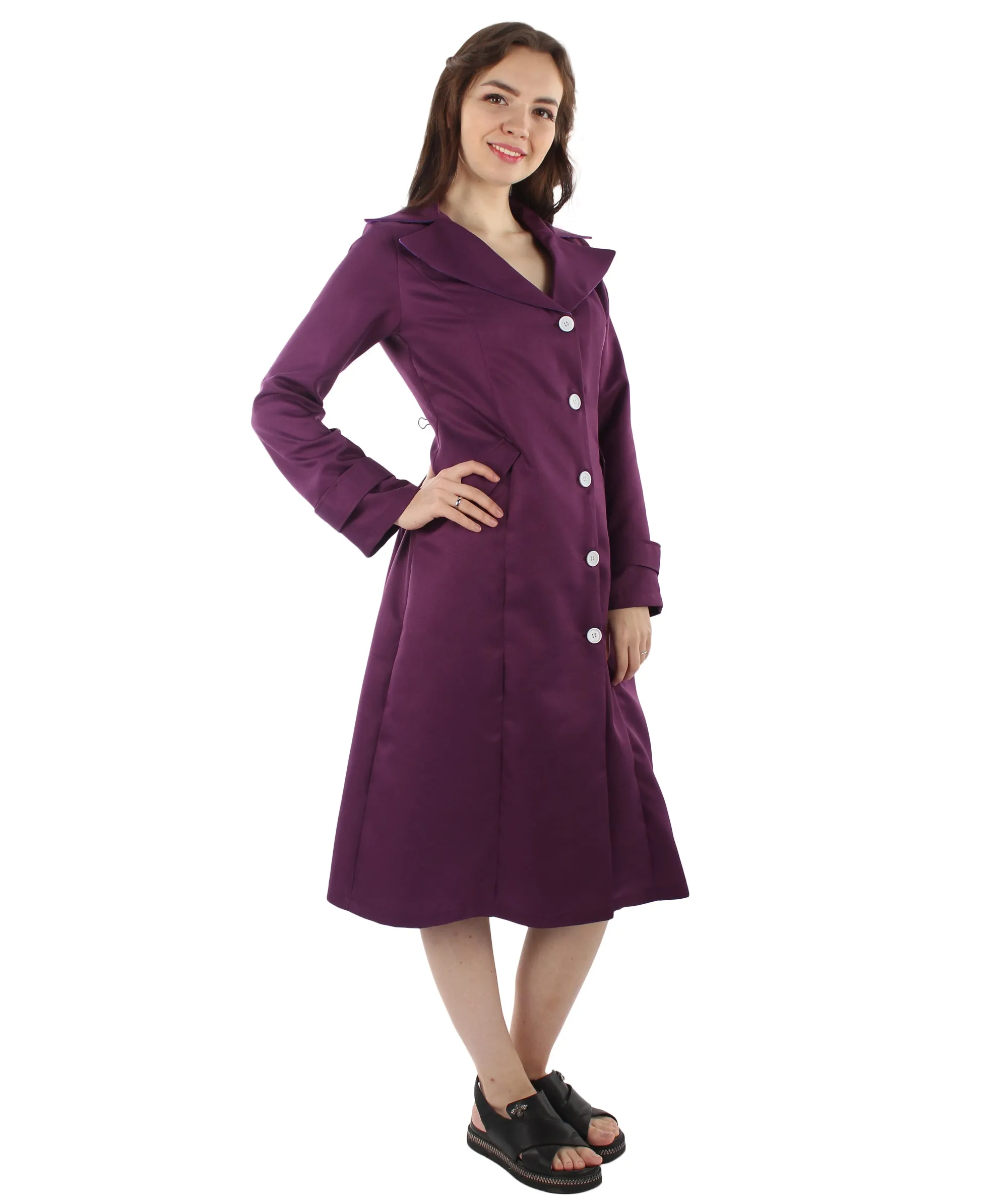 Anti-Villain Spy | Trench Coat | Premium Halloween Costume | Multiple Color Options