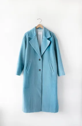 Arctic Blue Oversized Long Bryce Coat