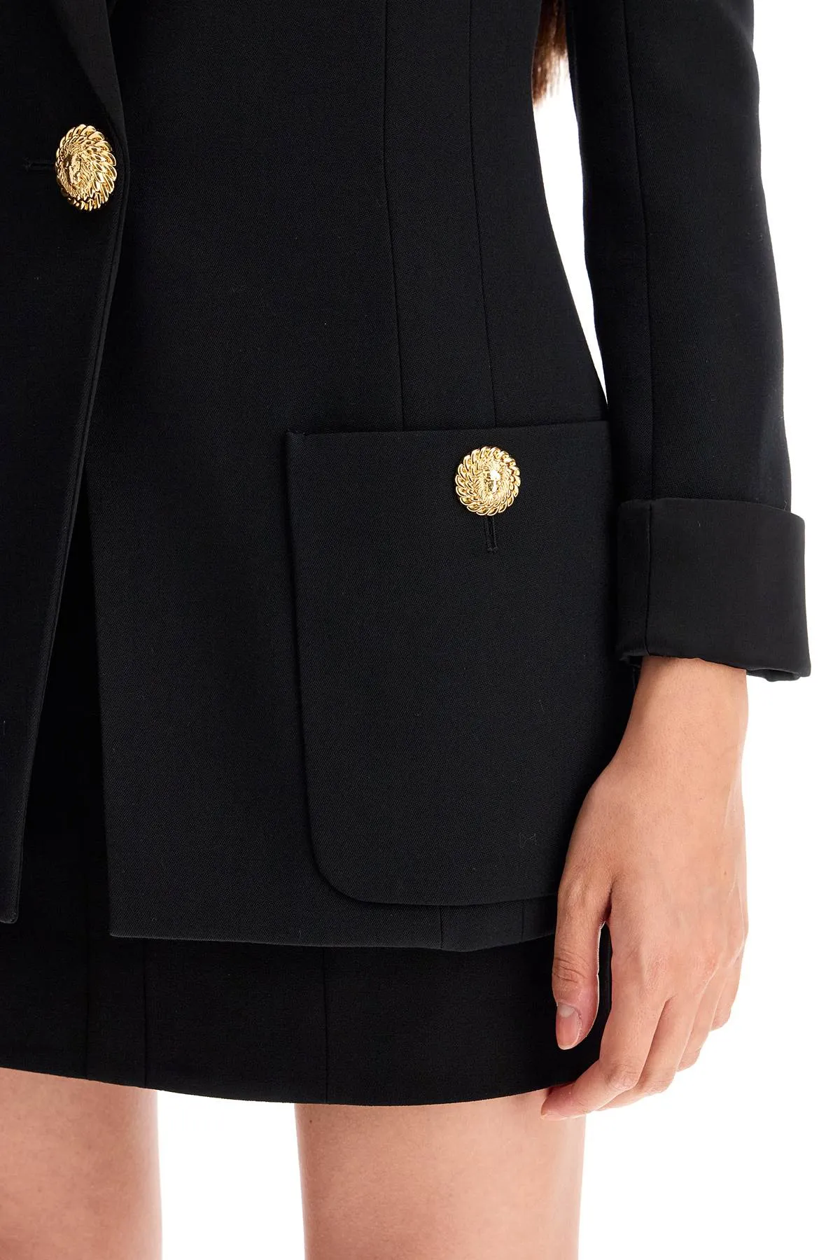 Balmain One-Button Jacket With Lapels