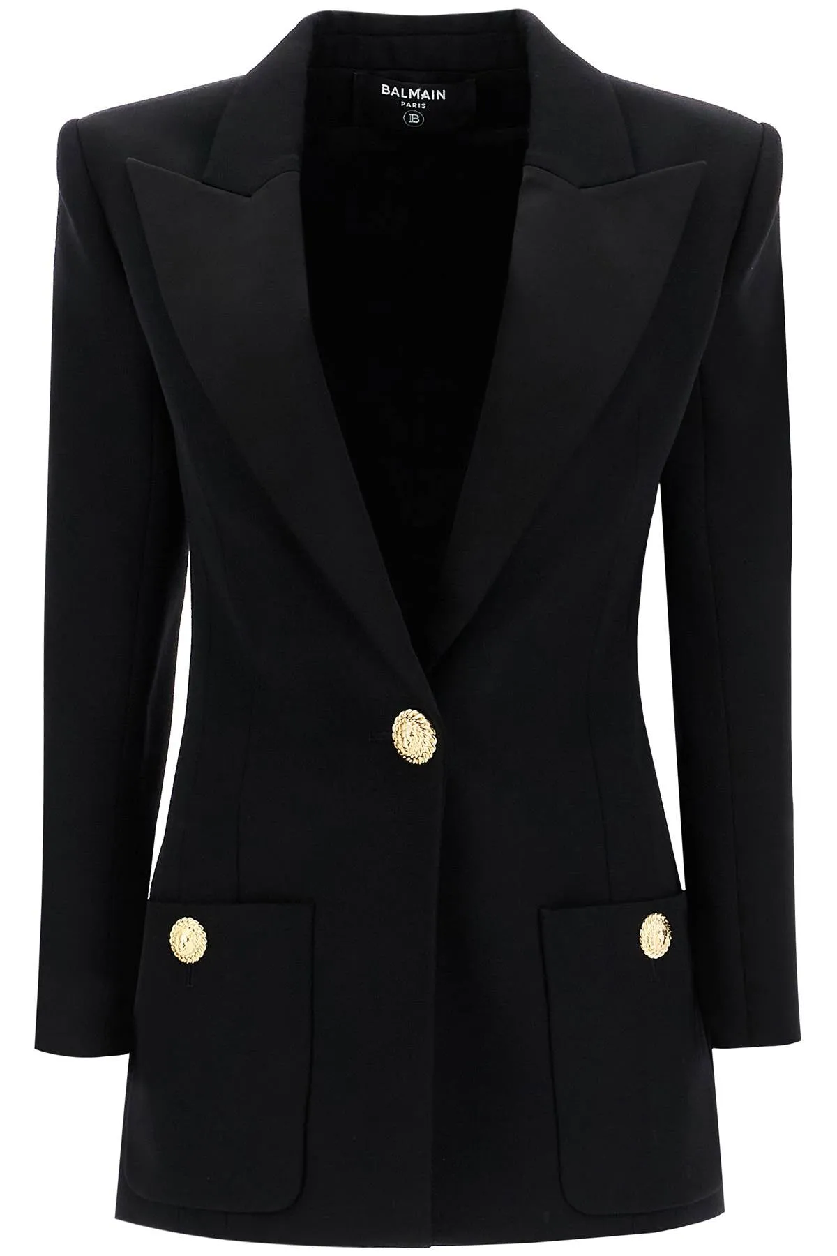 Balmain One-Button Jacket With Lapels