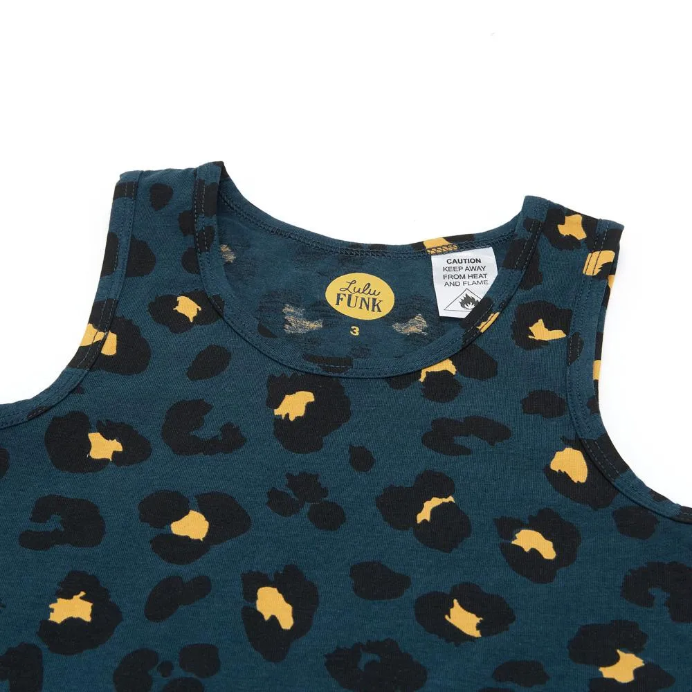 Bamboo/ Organic Cotton Leopard Night Sky Singlet