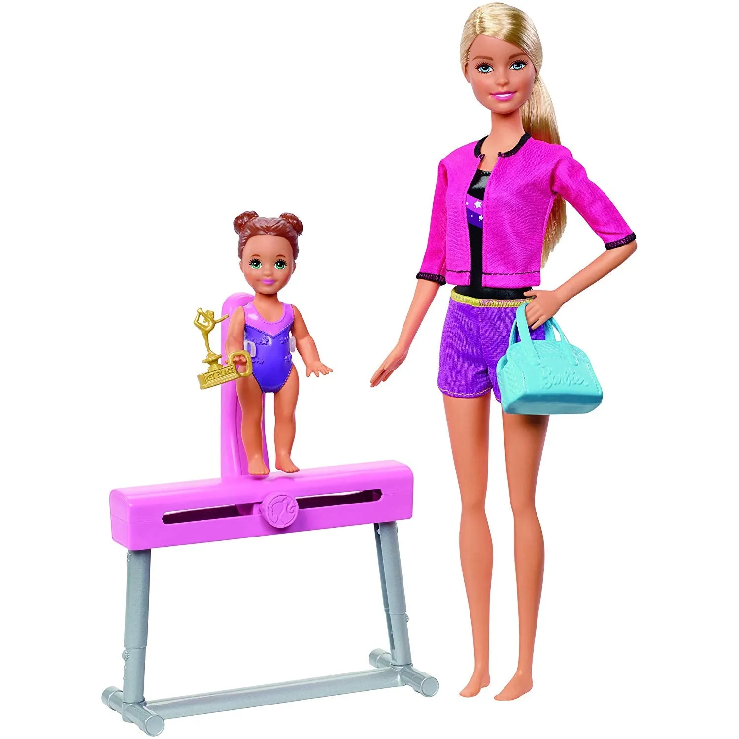 Barbie Gymnastics Coach Doll & Playset