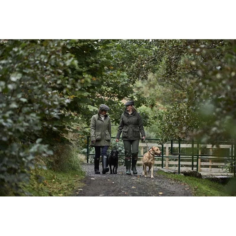 Barbour Fairfield Ladies Wool Tweed Waterproof Jacket - Gardenia