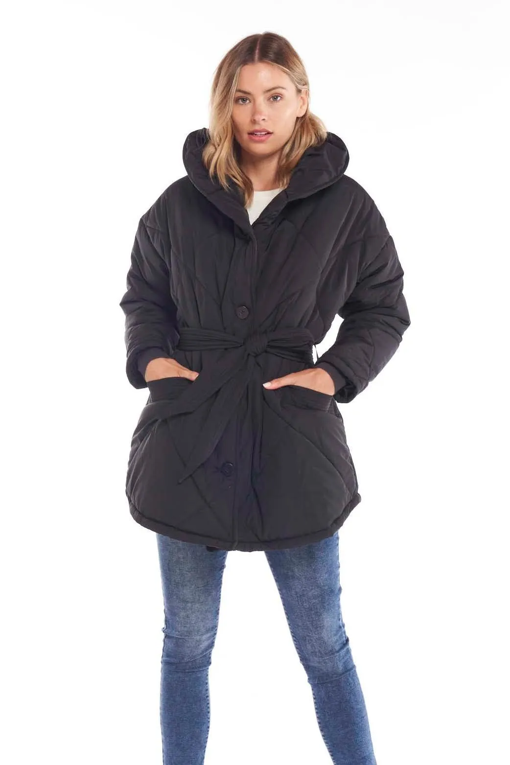 Betty Basics Archie Puffer Jacket in Black