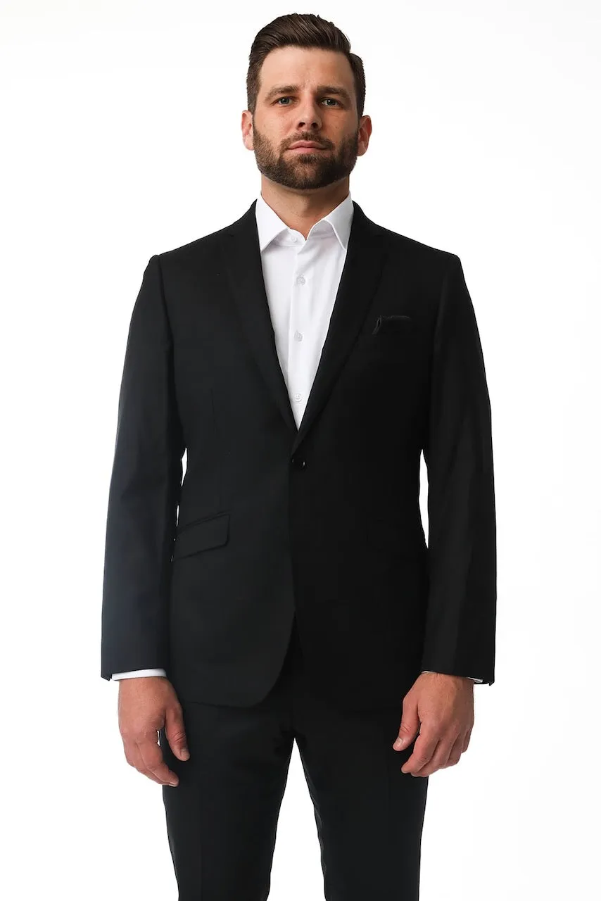 Black Stretch Premium Suit Coat