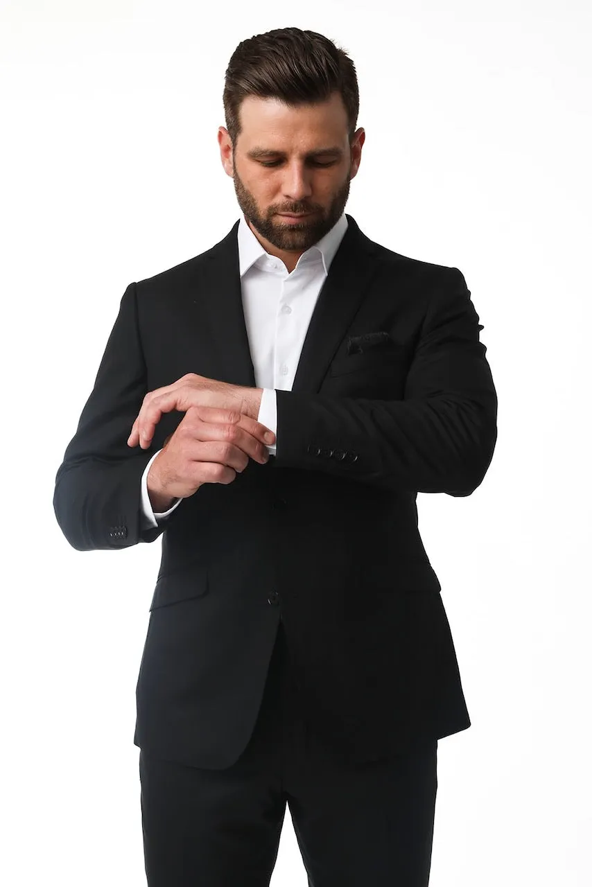 Black Stretch Premium Suit Coat