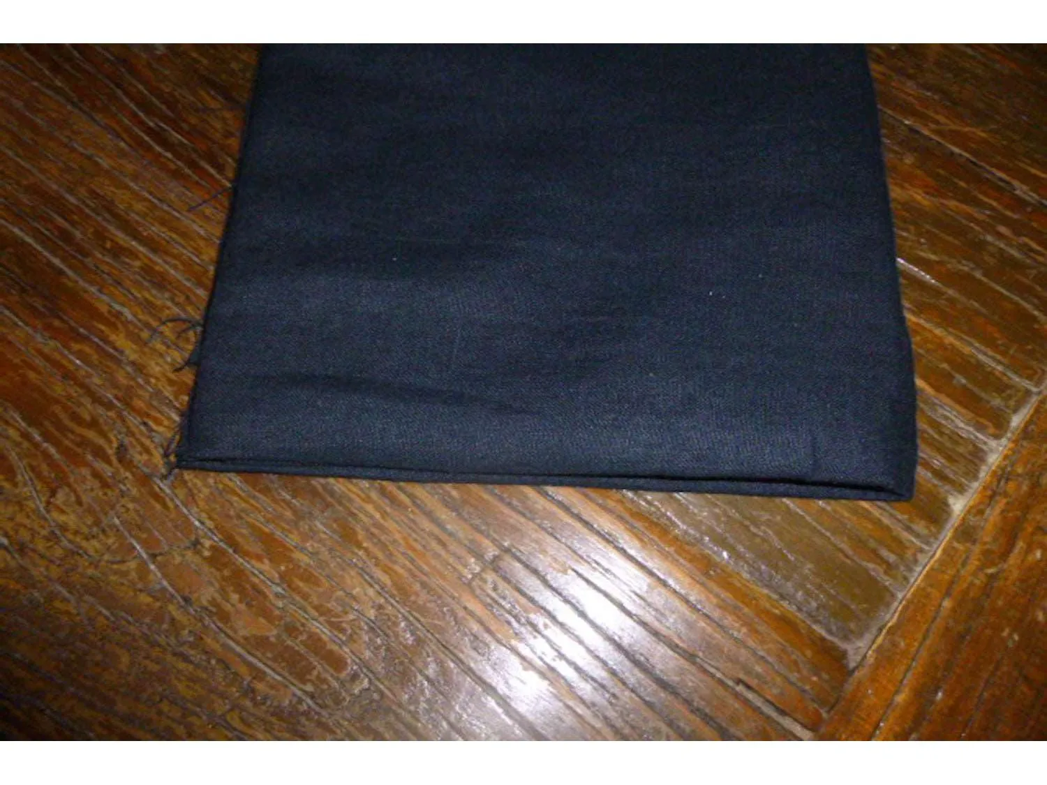 BLUE BLACK  Luxury Pure Linen Fabric - Superior Quality CLEARANCE price bargain bucket