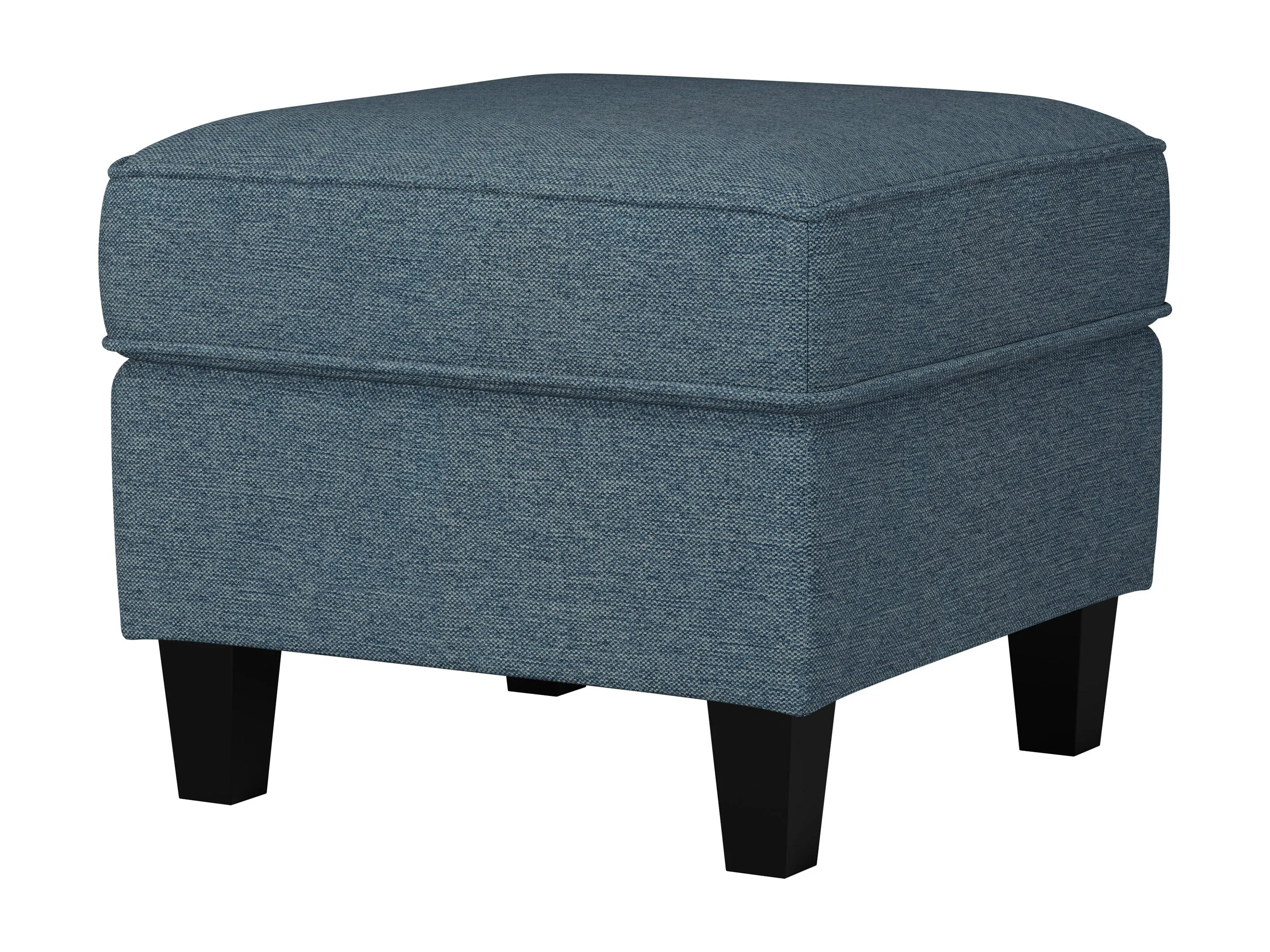 Blue Fabric Ottoman