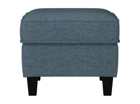 Blue Fabric Ottoman