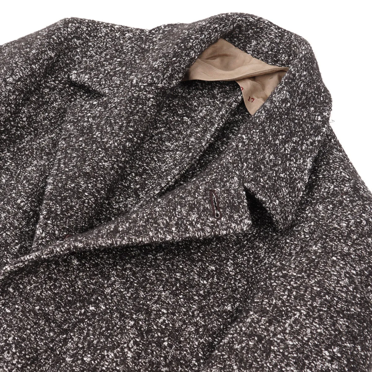 Borrelli Donegal Tweed Wool-Cotton Overcoat