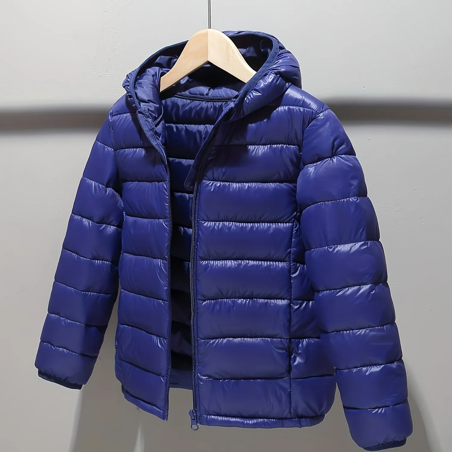 Boys' Water-Resistant Puffer Jacket - Hooded & Insulated