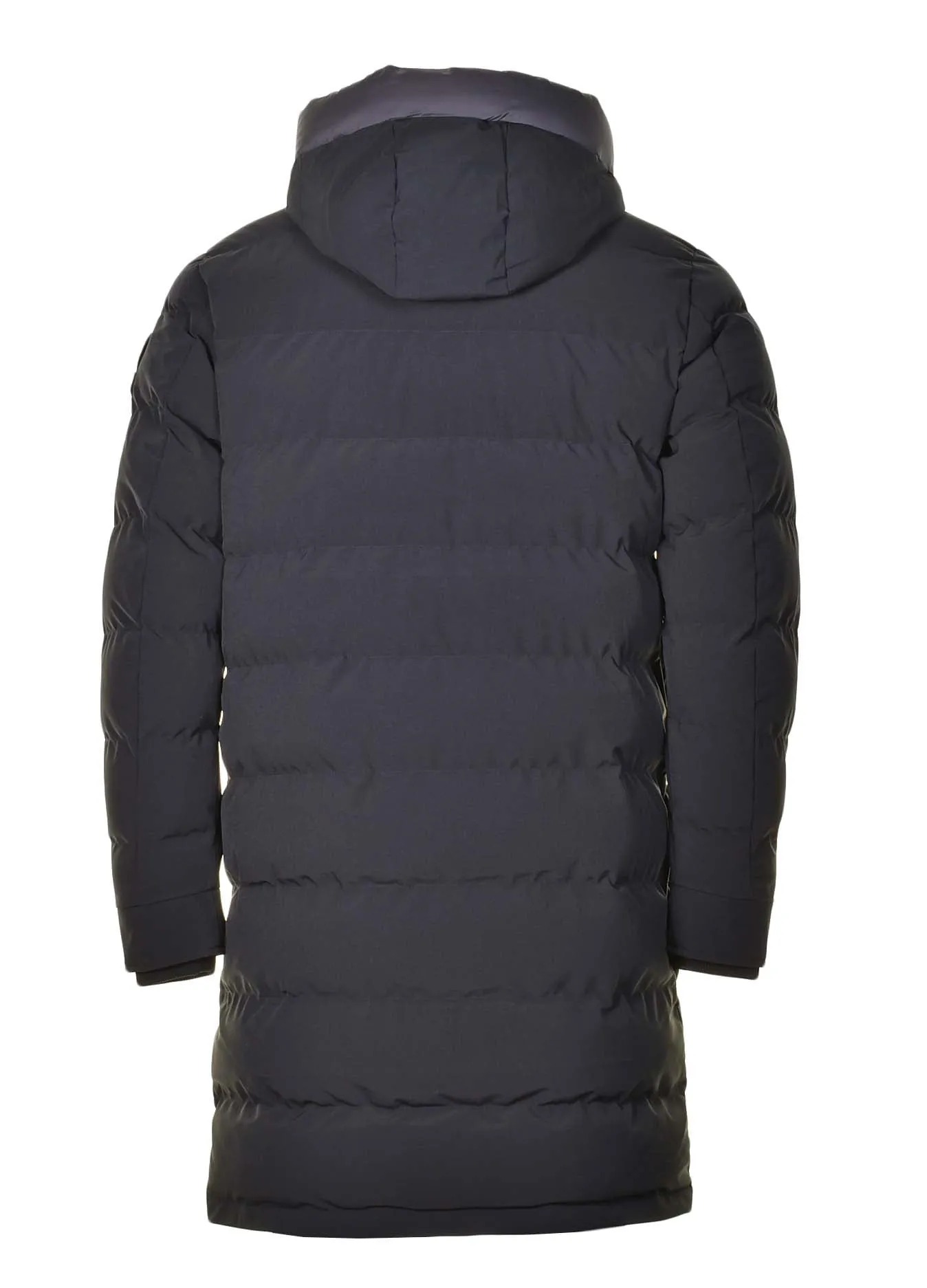 Branksome Long Puffer Jacket in Black