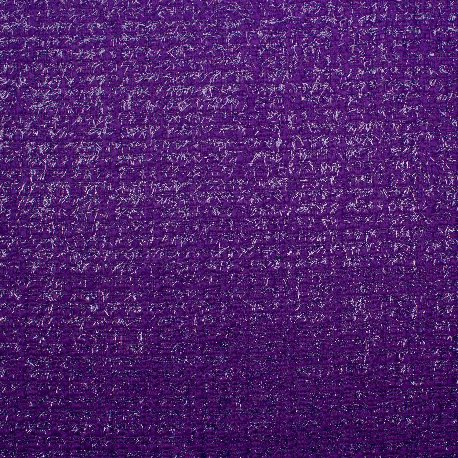 Bright Purple Lurex Wool Bouclé