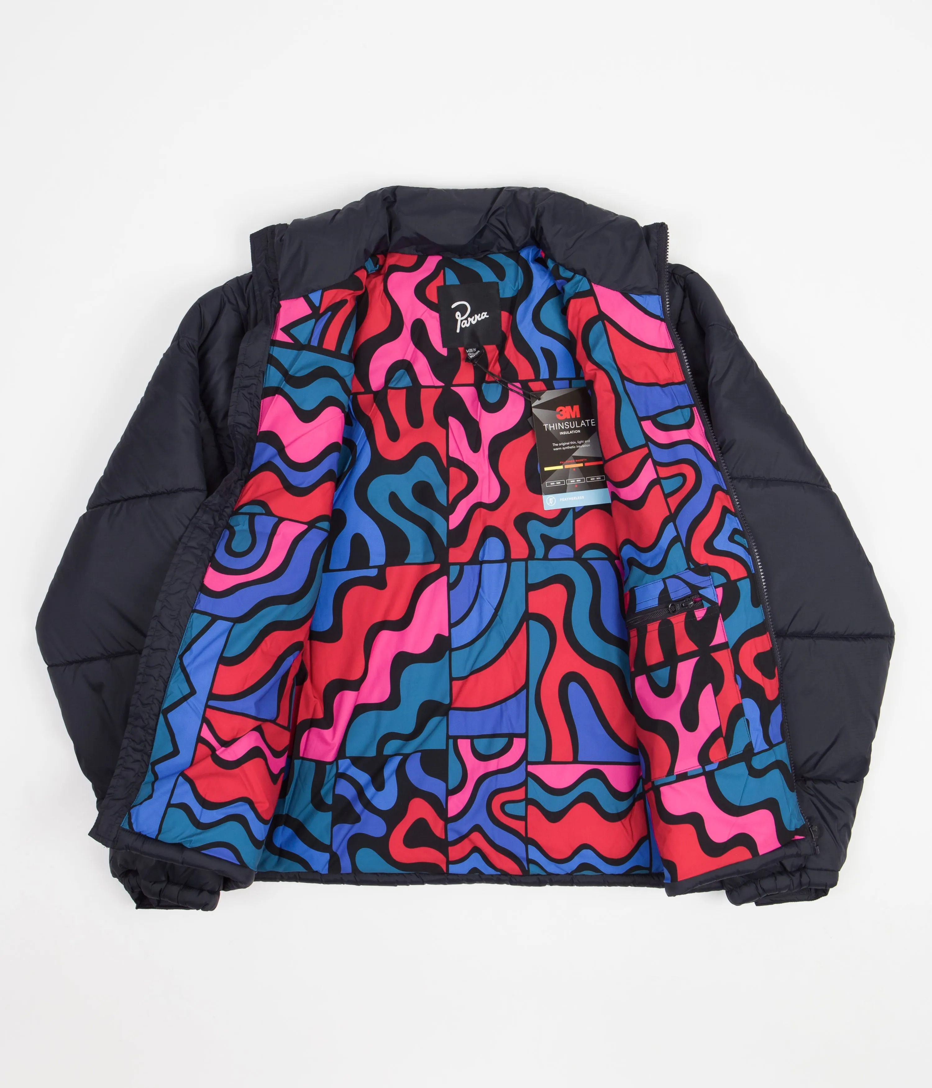 by Parra Gem Stone Puffer Jacket - Navy Blue