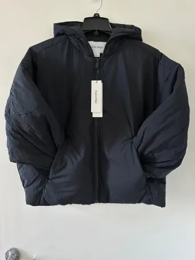 Calvin Klein Men's Full Zip Hooded Puffer Jacket Black Beauty 40JM502 001