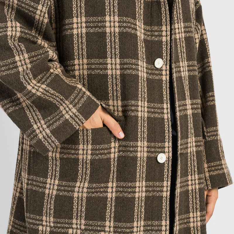 Canopy Coat - Brown Plaid