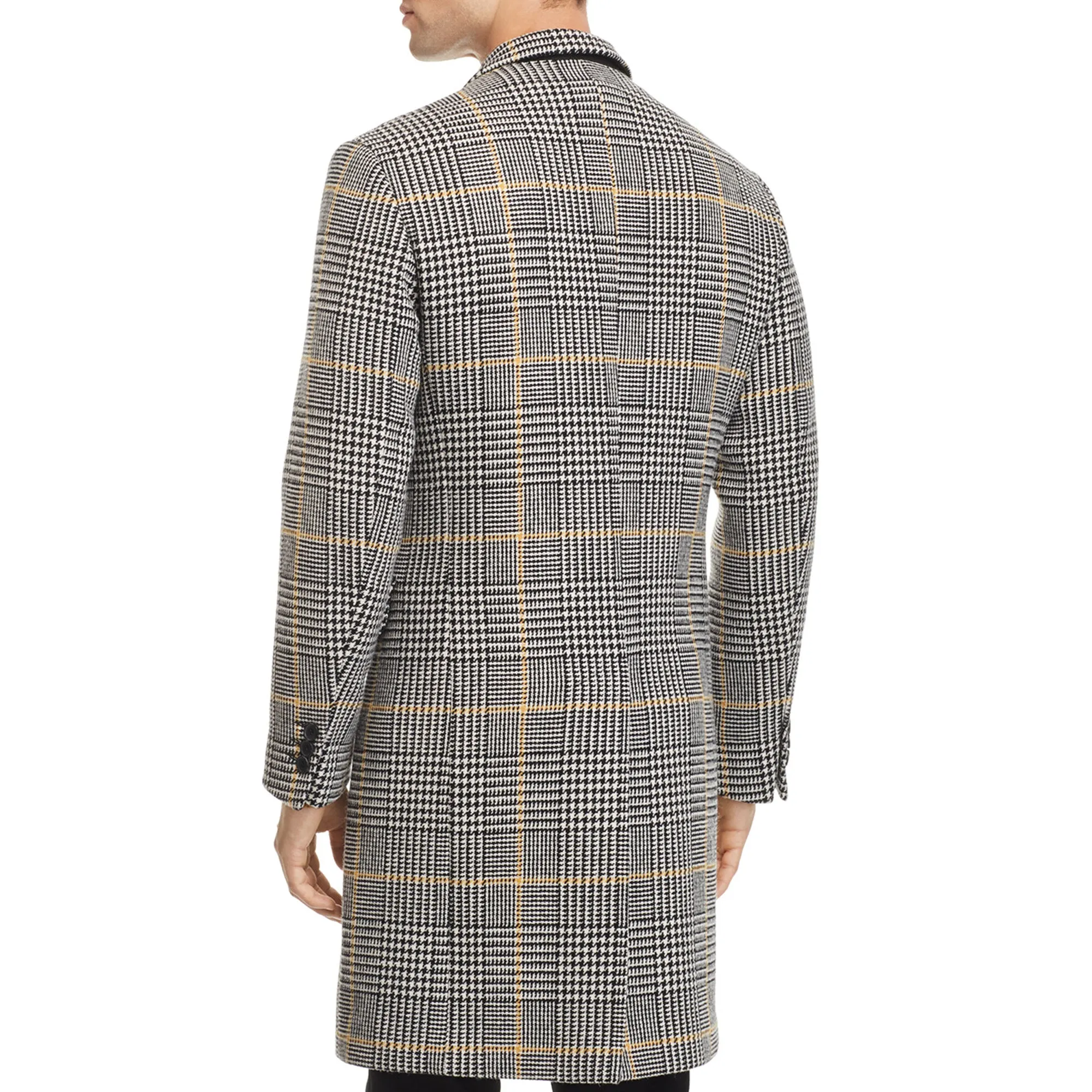 Checked overcoat