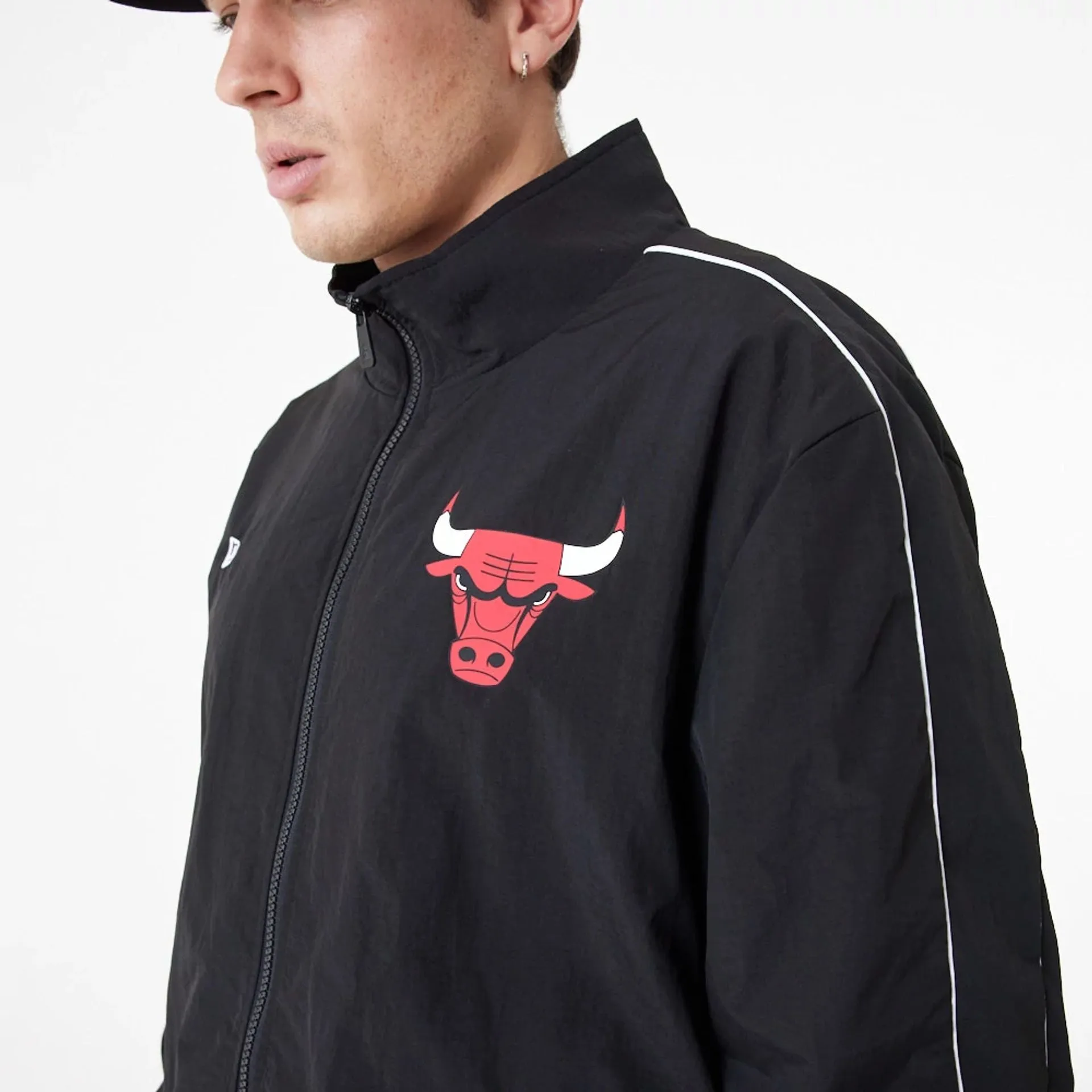 Chicago Bulls NBA Lifestyle Black Track Jacket