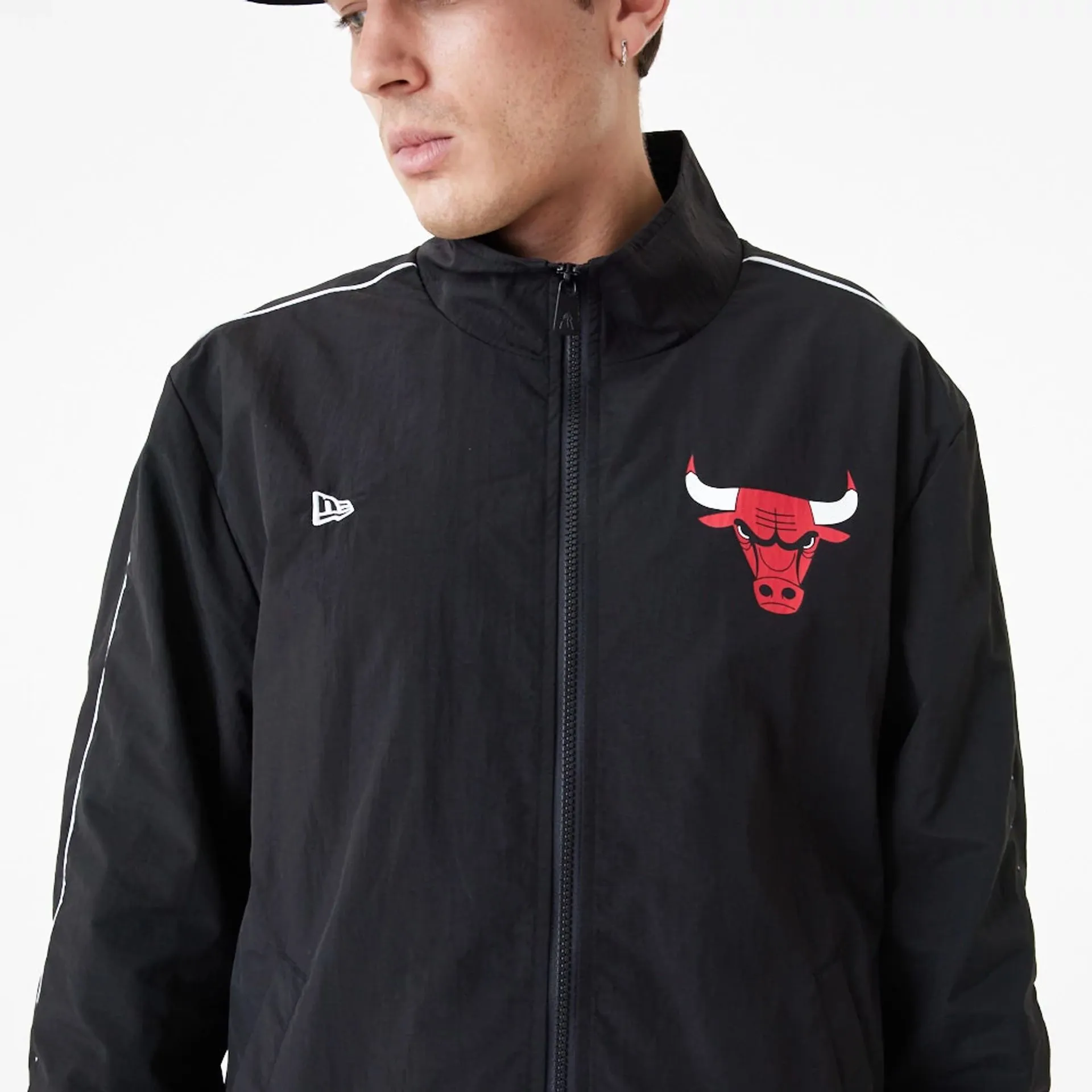 Chicago Bulls NBA Lifestyle Black Track Jacket