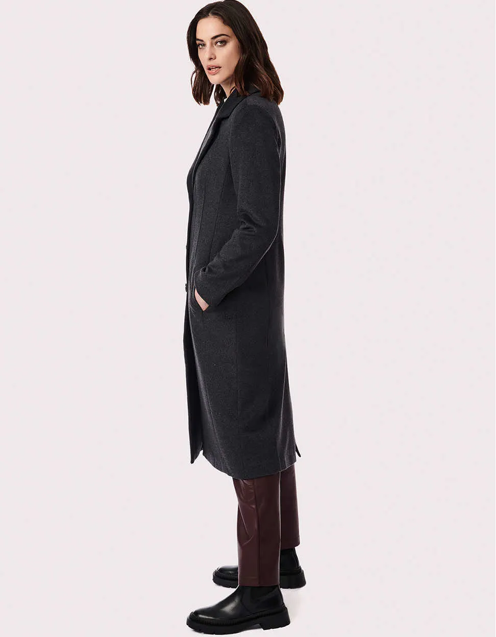 City Chic Long Wool Coat for Women