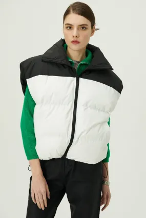 Claudia Color Block Puffer Vest