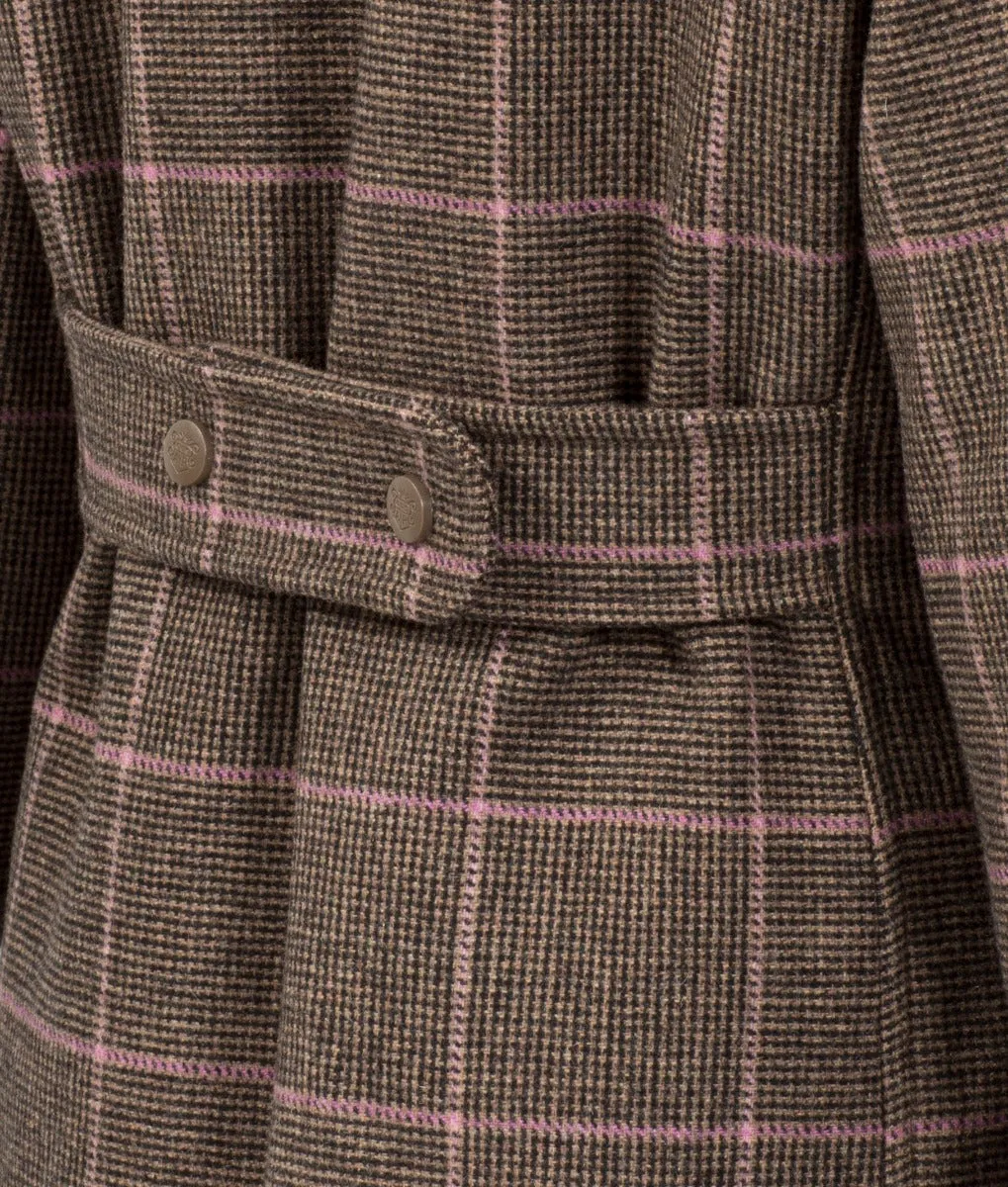 Combrook Ladies Tweed Shooting Coat In Ebony - Shooting Fit